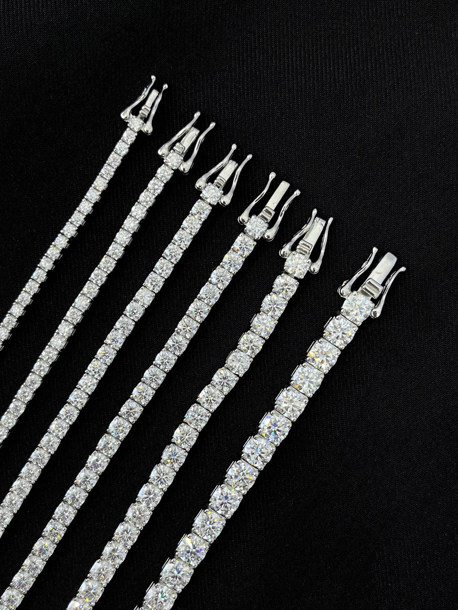 Round Diamond Tennis Bracelets