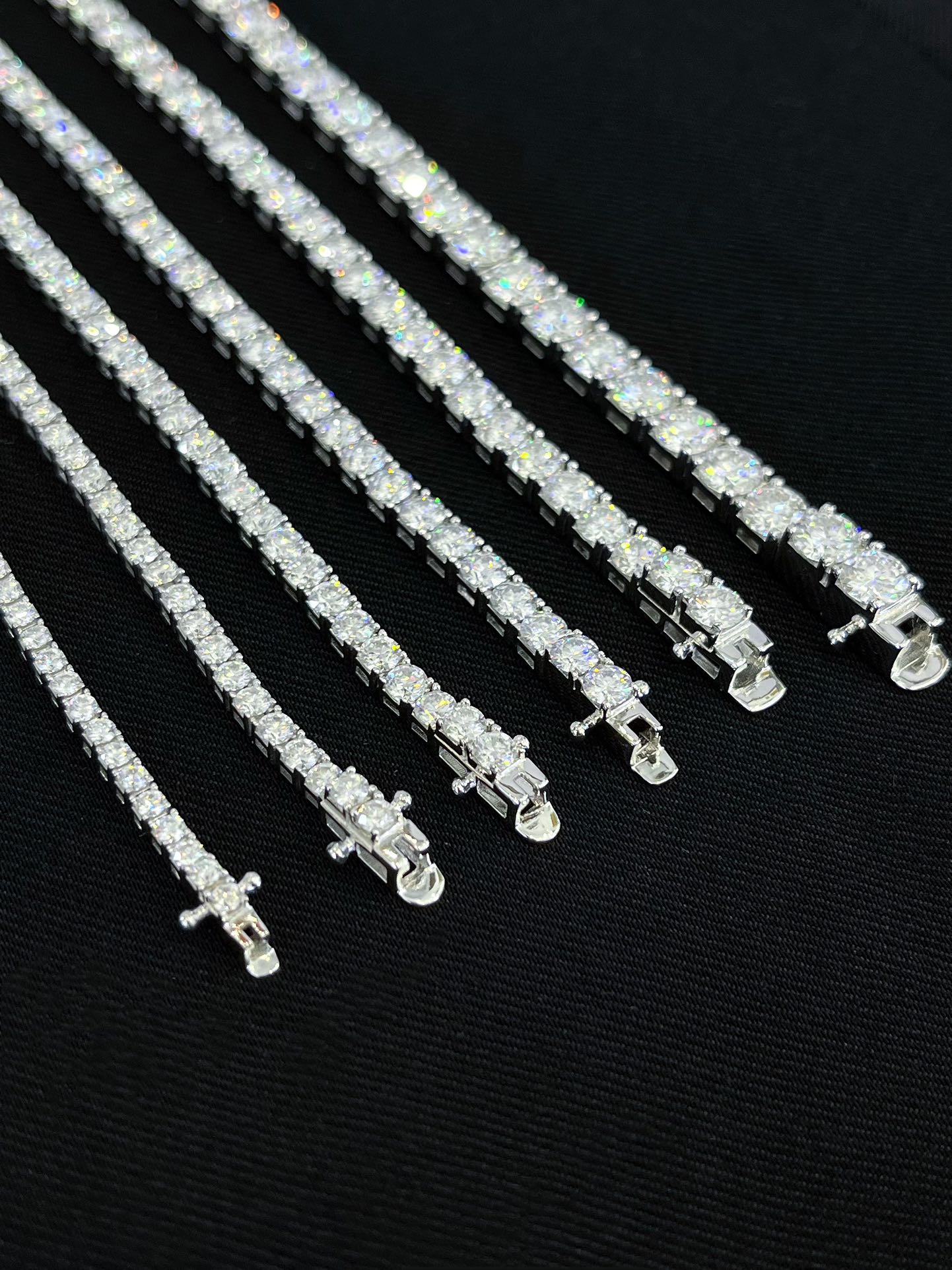 Round Diamond Tennis Bracelets