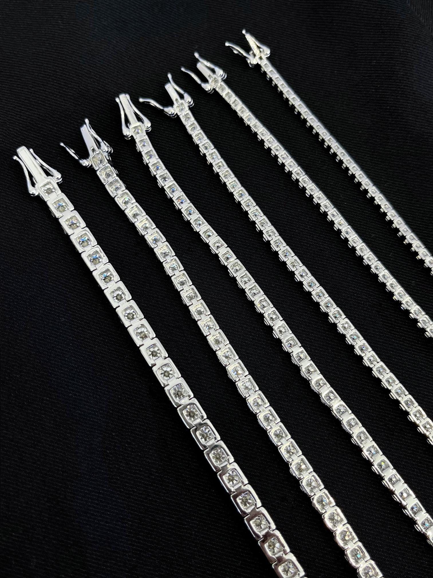 Round Diamond Tennis Bracelets
