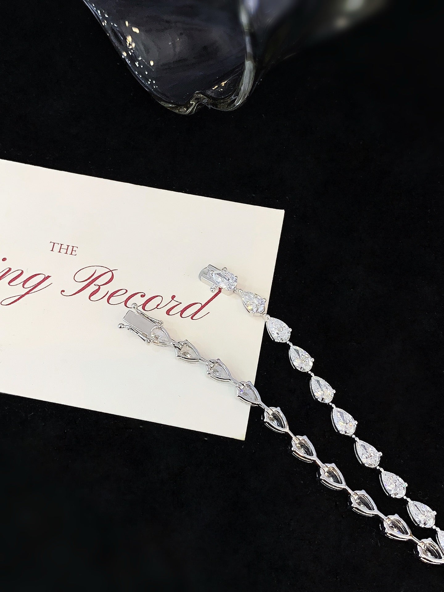 Pear Tennis Bracelet, 6ct Total Weight Lab-Grown Diamonds, 14k Gold